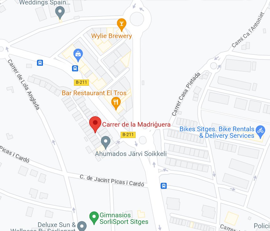 Map Sitges